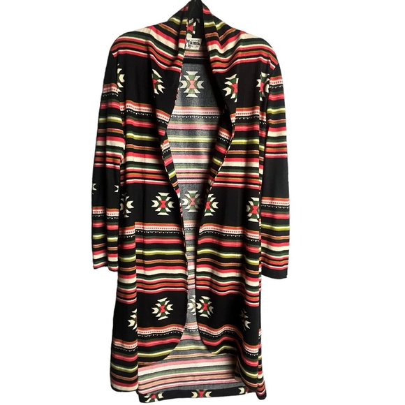 Show Me Your Mumu Mellow Open Cardigan Long Atzec Print Size M USA Southwestern - Picture 1 of 11